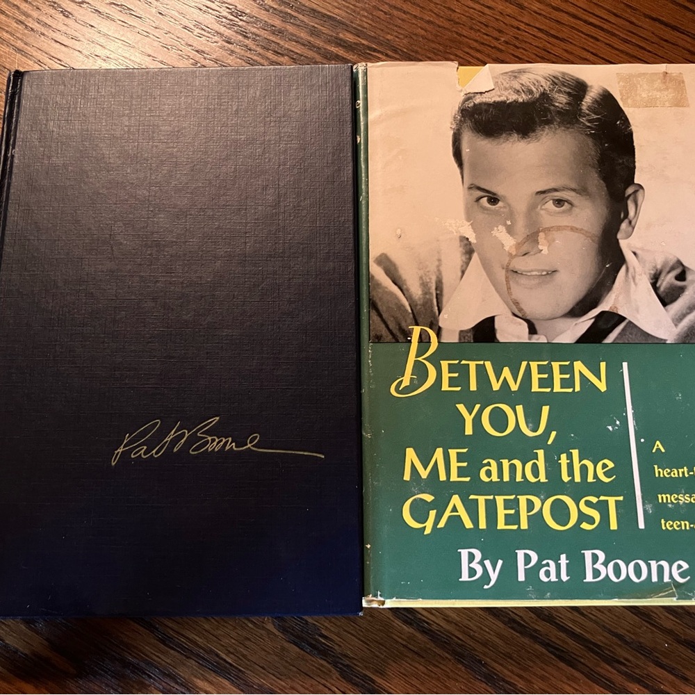 Two Vintage Books By Pat Boone, Published By Prentice Hall in 1958 and 1960.